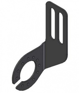 3mm Mild Steel Vertical Single Angle Socket Plate (Left Hand)